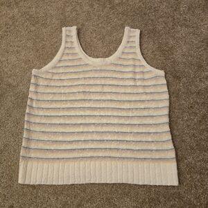 LOFT Women's Colorful Striped Knit Tank Top Size Medium